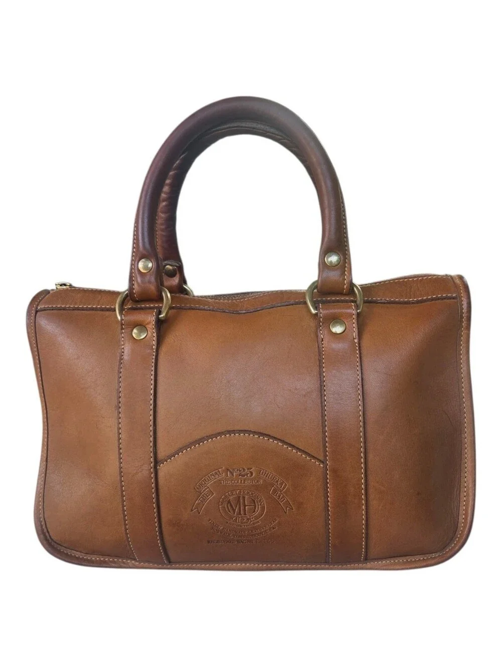 Vintage Ghurka Marley Hodgson No 25 The Collector Top Handle Brown Leather Bag